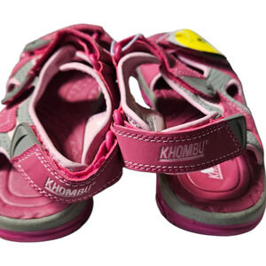 Khombu Costco Kids Girls  Size 3  PinkSport Sandals V New